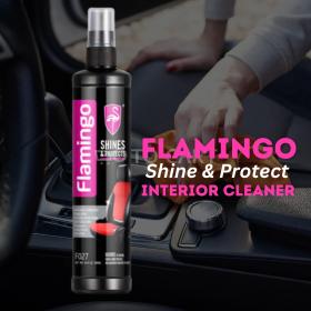 Nettoyant et Brillance et Protection pour Plastique & Caoutchouc Flamingo Shines & Protects 
