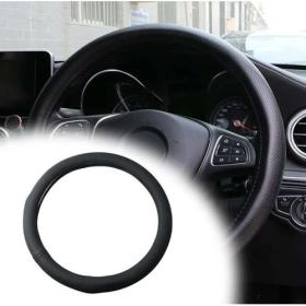 Cache- Couvre Volant Semi Cuir Standard Noir 