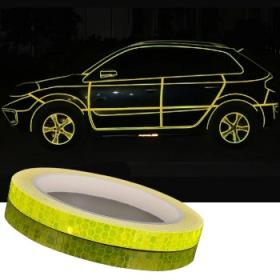 Ruban Adhésive Réfléchissante Jaune alvéolée – Sécurité et Visibilité