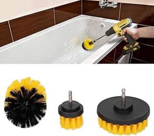 Kit de 3 Brosses de Nettoyage pour Perceuse – Polyvalentes, Solides et Faciles à Utiliser