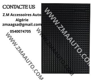 Tapis de Sol Auto Universel Plat – PVC & Caoutchouc Noir une Seul Pièce 