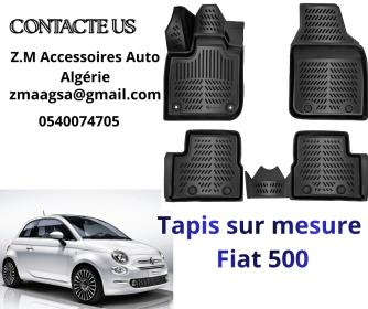 Tapis de Sol 3D pour FIAT 500e 2020-2025 – Ajustement Sur Mesure & Protection Maximale